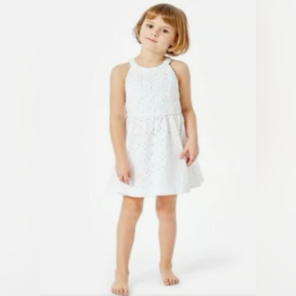 Lilly Pulitzer White Eyelet Halter Dress